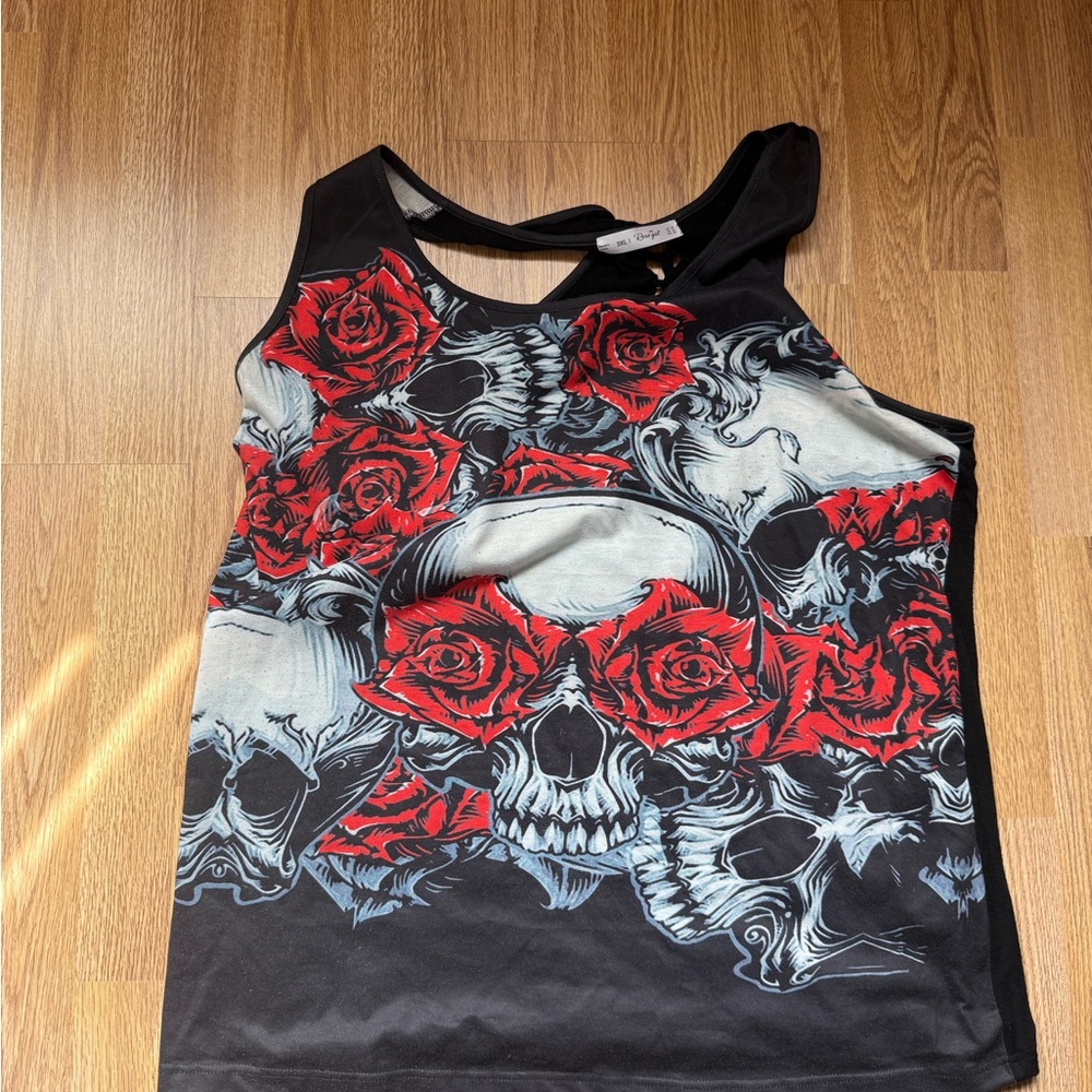 Women’s size 20 (3xl) Rosegal skull racer back tank